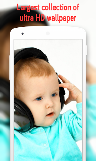 Cute Baby Wallpaper (4k) - Image screenshot of android app
