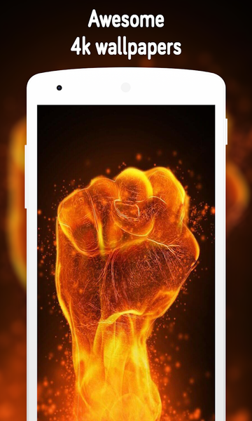 Fire Wallpaper (4k) - Image screenshot of android app