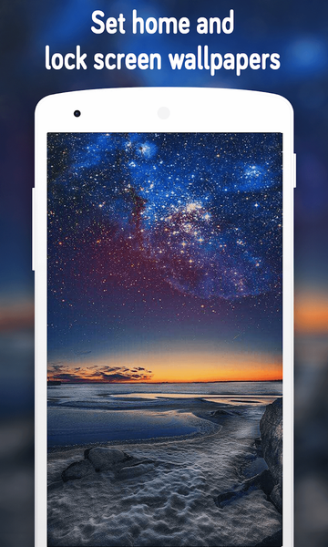 Night Sky Wallpaper (4k) - Image screenshot of android app
