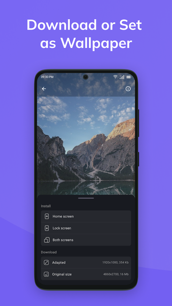 Wallpaper 4K - Wallpapers Club - Image screenshot of android app