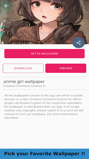 Kawaii Anime Girl Wallpaper - Image screenshot of android app
