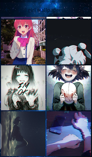 sad girl wallpaper anime - عکس برنامه موبایلی اندروید