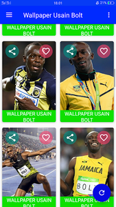 Wallpaper Usain Bolt - عکس برنامه موبایلی اندروید
