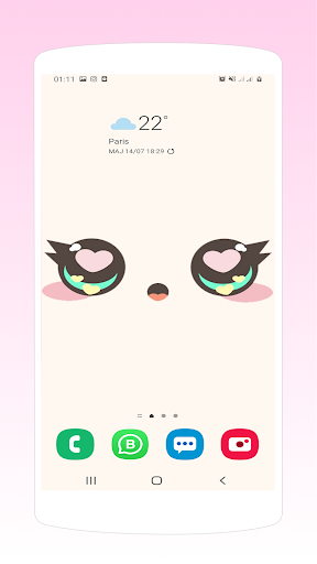 Cute Wallpapers Kawaii backgro - Image screenshot of android app