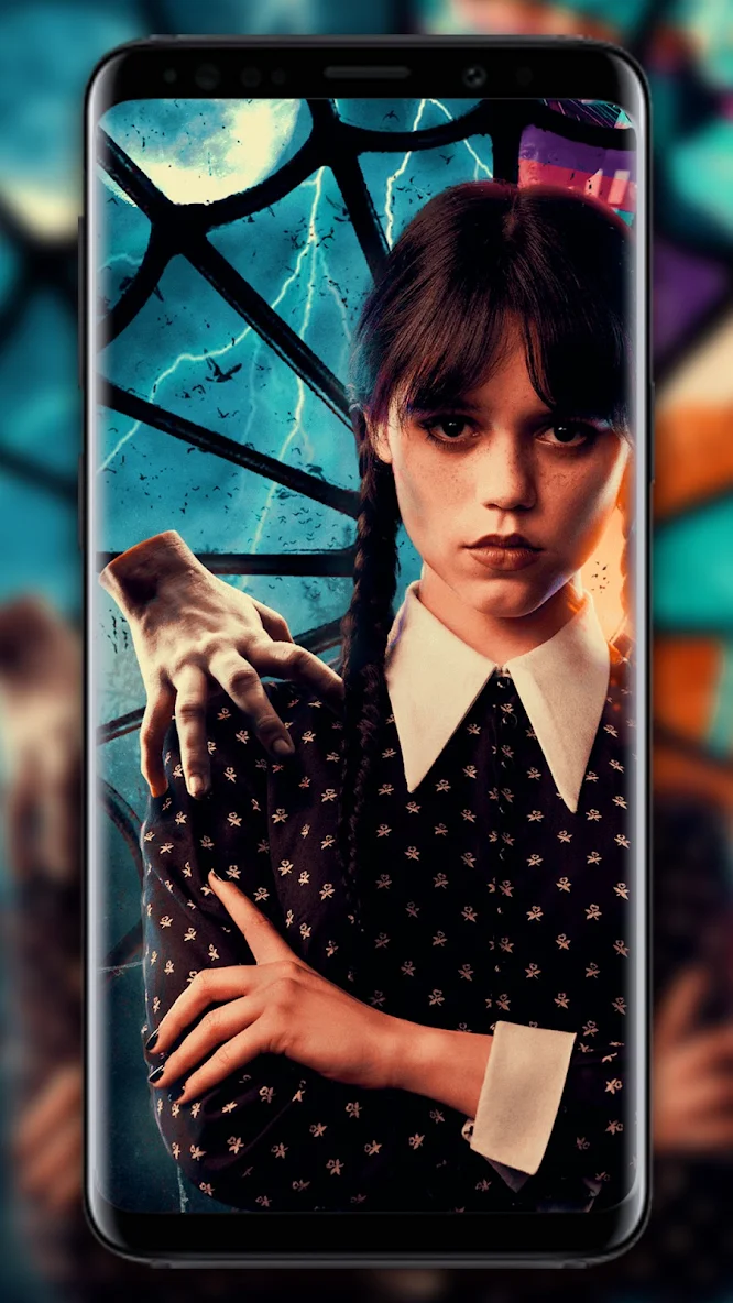 Wednesday Addams In Dance Pose Live Wallpaper