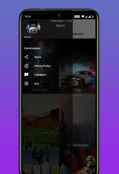۴K Wallpapers - WallUi HD Back - عکس برنامه موبایلی اندروید