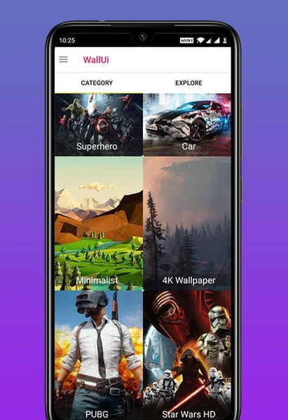 ۴K Wallpapers - WallUi HD Back - عکس برنامه موبایلی اندروید