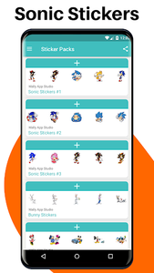 SONIC THE HEDGEHOG, Sticker for LINE & WhatsApp — Android, iPhone iOS