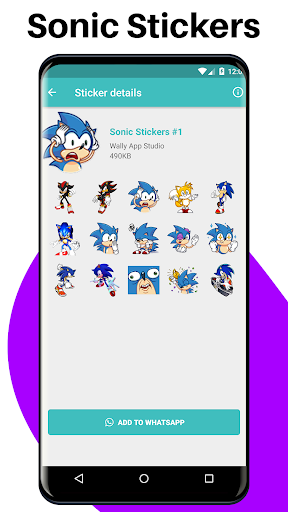 WAStickerApps - Sonic Stickers for WhatsApp 2020 - Image screenshot of android app