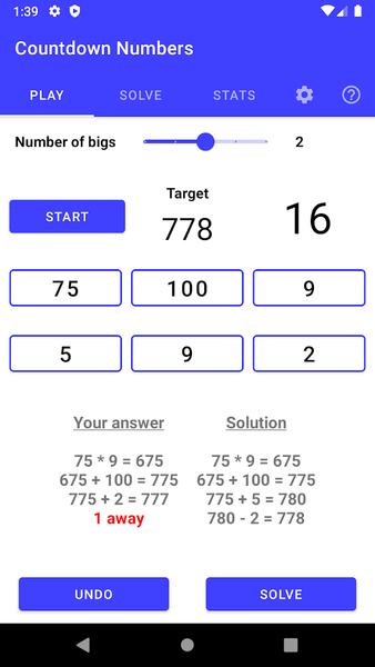 Countdown Numbers - عکس برنامه موبایلی اندروید