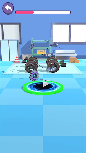 Super Hole-Car Evolution - Gameplay image of android game