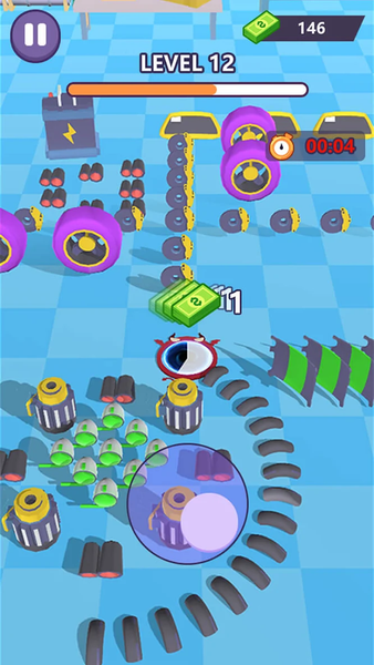 Super Hole-Car Evolution - Gameplay image of android game
