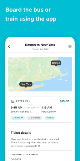 Wanderu: Bus & Train Tickets - عکس برنامه موبایلی اندروید