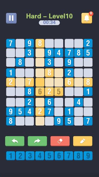 Sudoku Puzzle Game - Classic - Gameplay image of android game