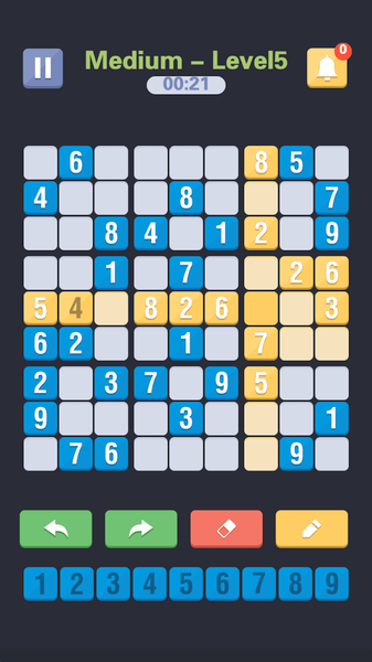 Sudoku Puzzle Game - Classic - Gameplay image of android game