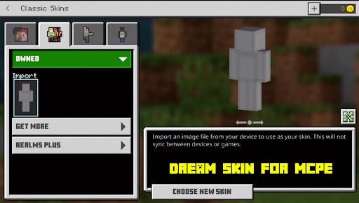 Dream Skin for mcpe addon maps - Image screenshot of android app