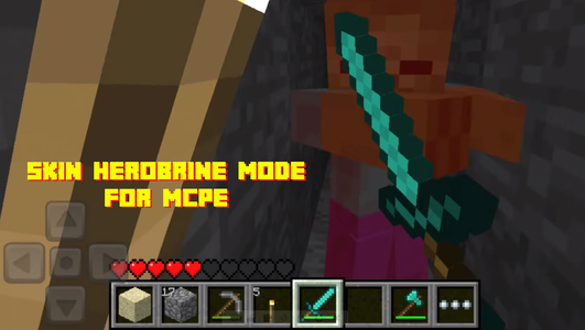 Herobrine HD skin » Best mods, textures and maps for Minecraft PE