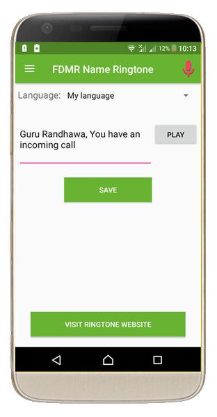 FDMR - Name Ringtones Maker Ap - Image screenshot of android app