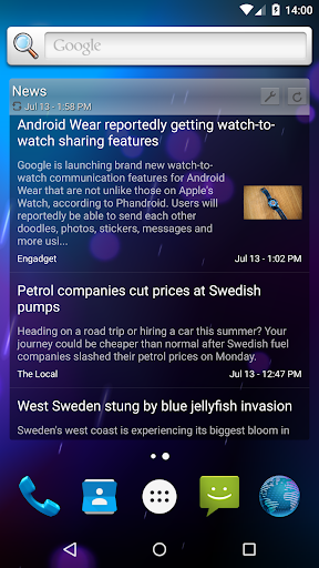 RSS Widget - Image screenshot of android app