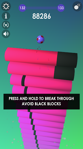 Ball: Blast colorful bricks 3d - Gameplay image of android game