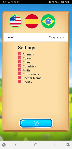 Hangman Multiplayer With Tips - Gameplay image of android game