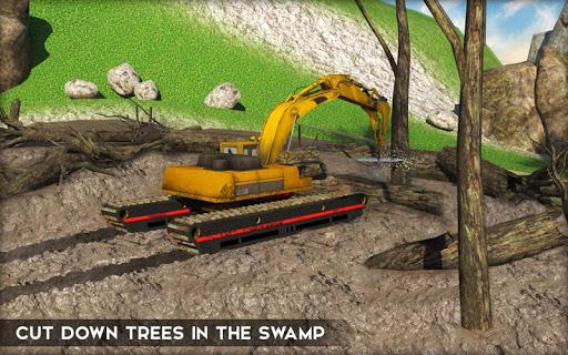 Amphibious Excavator Construction Crane Simulator - عکس بازی موبایلی اندروید