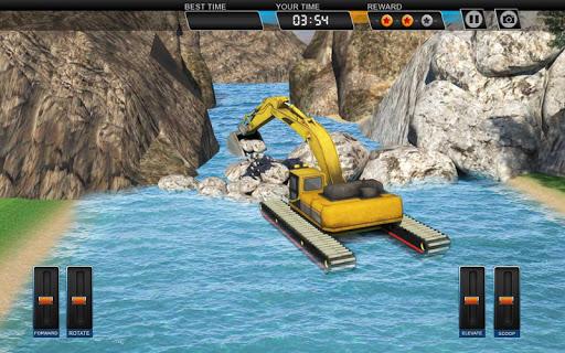 Amphibious Excavator Construction Crane Simulator - عکس بازی موبایلی اندروید