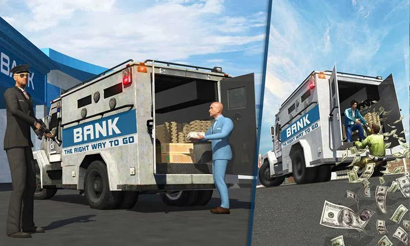 Bank Cash Van Driver Simulator - عکس بازی موبایلی اندروید