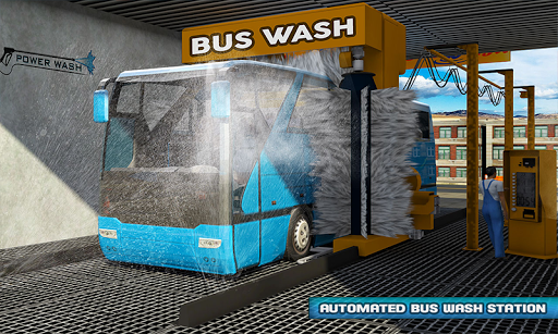 Gas Station Bus Parking Games - Gameplay image of android game