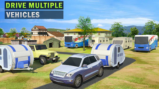 Camper Van Truck Driving Games - Gameplay image of android game