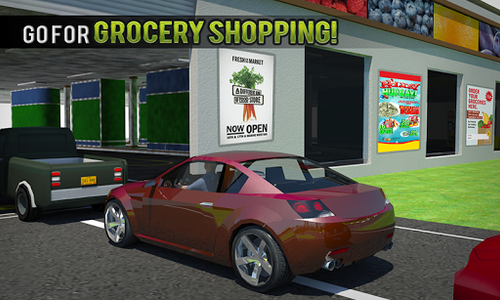 Shopping Mall Car Driving Game - Gameplay image of android game