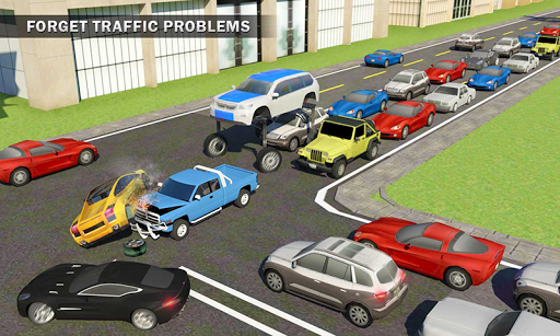 Elevated Car Driving Simulator: Modern Taxi Driver - Gameplay image of android game