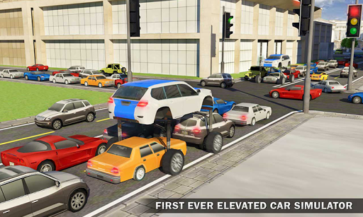 Elevated Car Driving Simulator: Modern Taxi Driver - Gameplay image of android game