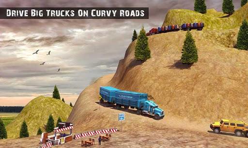 Truck Driving Transport Sim 3D - Gameplay image of android game