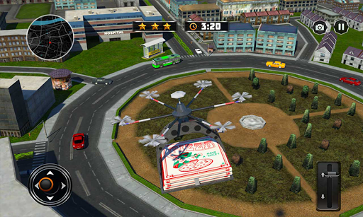 Flying Drone Pizza Delivery 3D - Image screenshot of android app