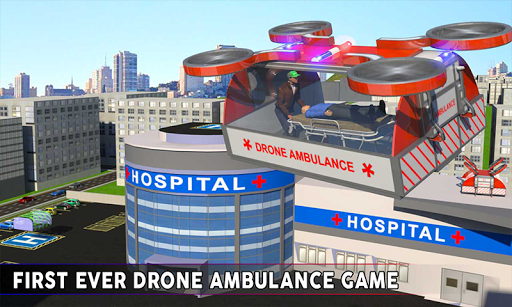 Drone Ambulance Simulator Game - Gameplay image of android game