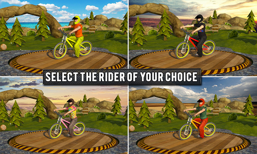 Offroad BMX Bicycle Racing: Freestyle Stunts Rider - Gameplay image of android game