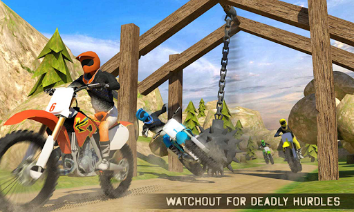 Motocross Race Dirt Bike Games - Gameplay image of android game