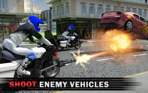 Police Bike Crime Patrol Squad: Gangster Car Chase - Gameplay image of android game