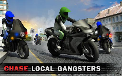 Police Bike Crime Patrol Squad: Gangster Car Chase - Gameplay image of android game
