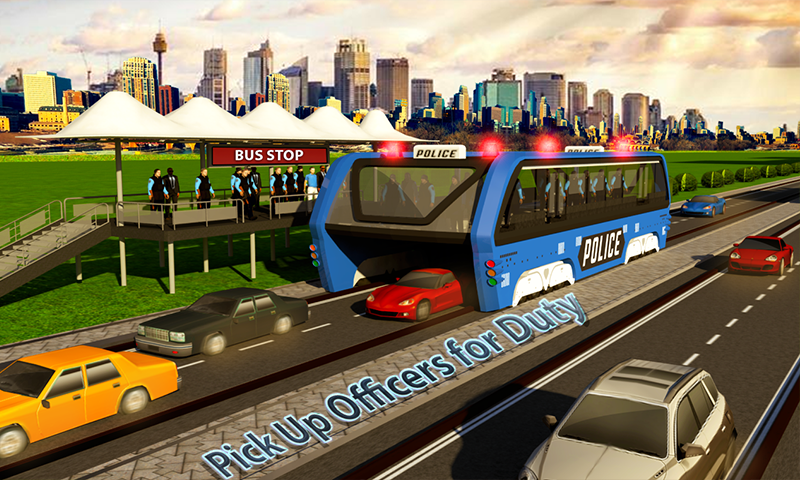 Prison Elevated Bus Transport - Gameplay image of android game
