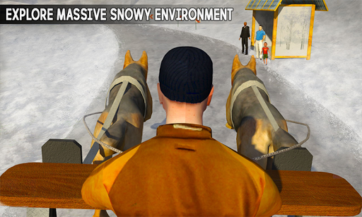 Snow Dog Sledding Transport: Dog Simulator Games - عکس بازی موبایلی اندروید