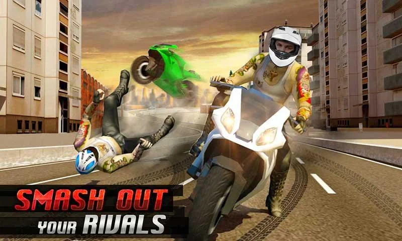 City Street Bike Racing: Xtreme Motorcycle Rider - Gameplay image of android game