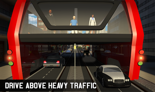 Elevated Bus Sim: Bus Games - Gameplay image of android game