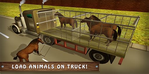Wild Horse Transport Truck Sim - Gameplay image of android game