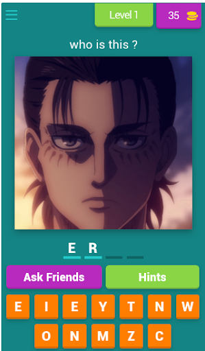 Aot Quiz Attack Quiz - Image screenshot of android app