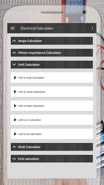 Electrical Calculator - Image screenshot of android app