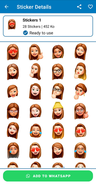 Stickers Memoji for WASticker - عکس برنامه موبایلی اندروید