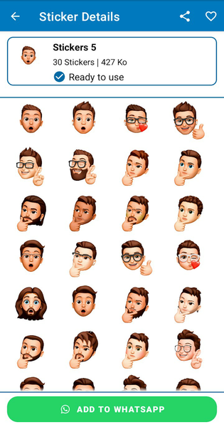 Stickers Memoji for WASticker - عکس برنامه موبایلی اندروید