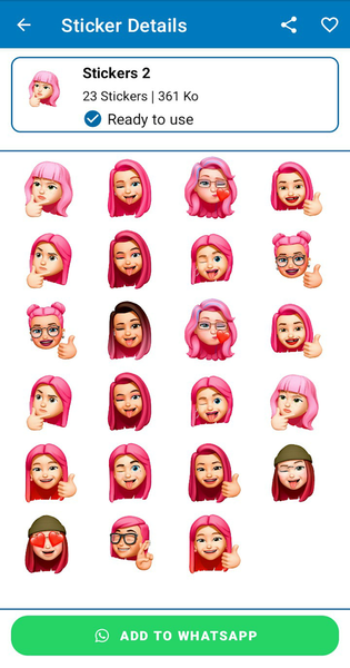 Stickers Memoji for WASticker - عکس برنامه موبایلی اندروید